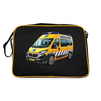 Ambulance modern - Retro Bag - black/gold - Back