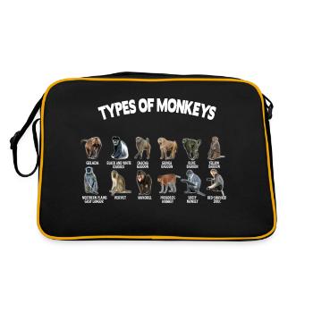 Types Of Monkeys Monkeys Breeds list - Sac Retro - noir/or - Dos