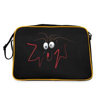 Augen - Retro Tasche - Schwarz/Gold - Hinten