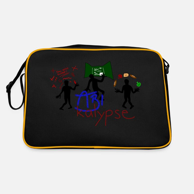 ABIkalypse - Retro Tasche - Schwarz/Gold