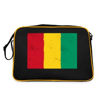 Drapeau de la Guinée – La puissance de l’Afrique - Sac Retro - noir/or - Dos