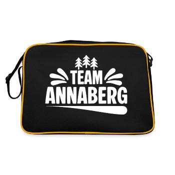 Team Annaberg - Retro Tasche - Schwarz/Gold - Hinten
