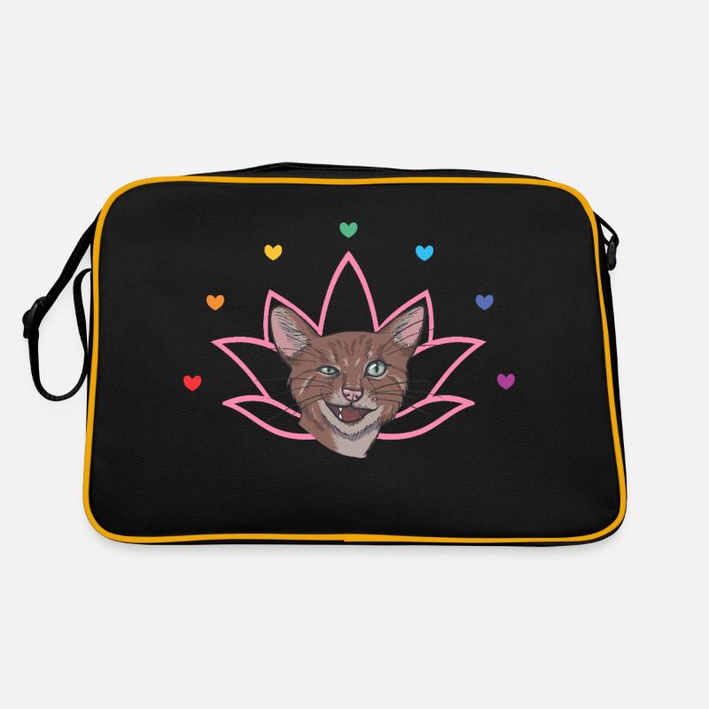 Chakra Katze Retro Tasche