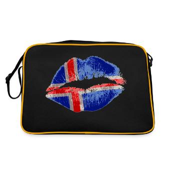 Kiss (Islande / Islande) - Sac Retro - noir/or - Dos