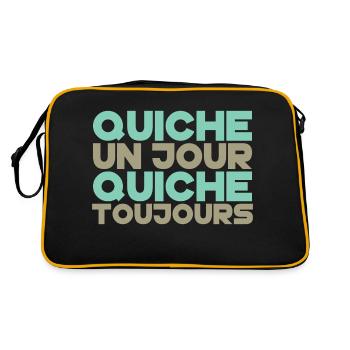 Lorraine Quiche un jour - Sac Retro - noir/or - Dos