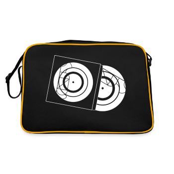 Kynda Musik LP Cover White - Retro Tasche - Schwarz/Gold - Hinten