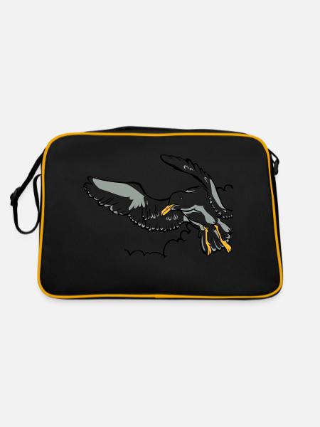 Gull - Sac Retro - noir/or - Dos