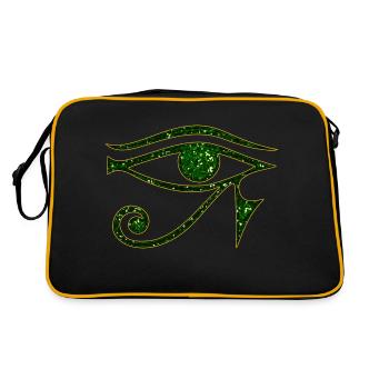 Eye of Horus / udjat - right eye - sun eye / - Sac Retro - noir/or - Dos