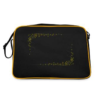 Sternrahmen Gold - Retro Tasche - Schwarz/Gold - Hinten