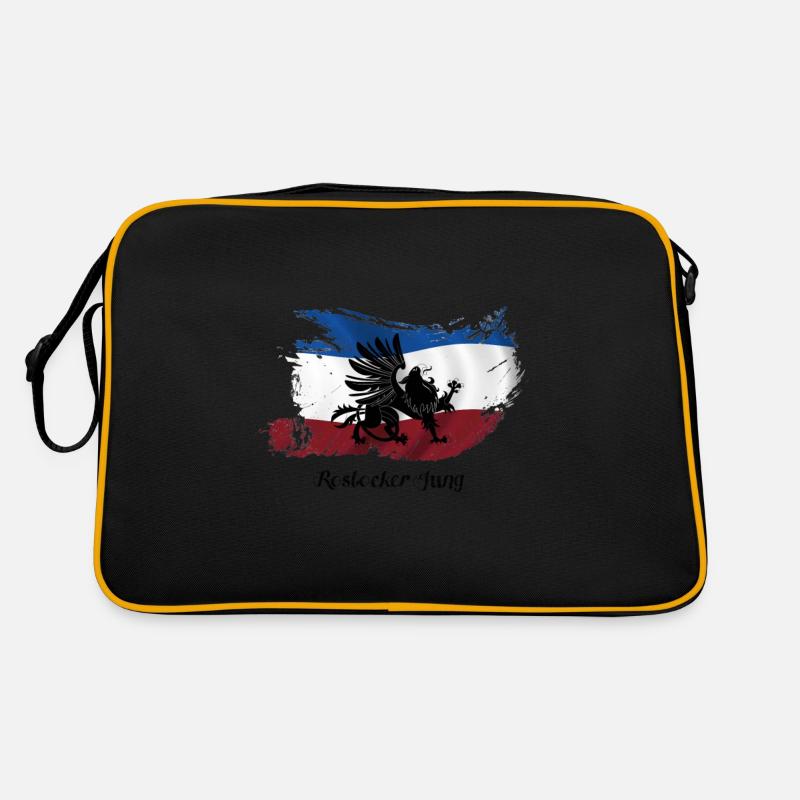 rostocker_jung - Retro Tasche - Schwarz/Gold