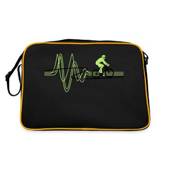 Road Bike Heartbeat - Retro Bag - black/gold - Back