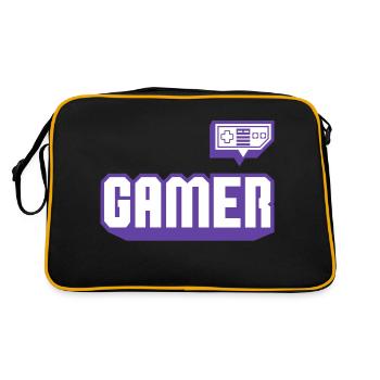 Gamer - Sac Retro - noir/or - Dos