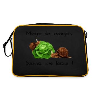 Snails - Retro Bag - black/gold - Back