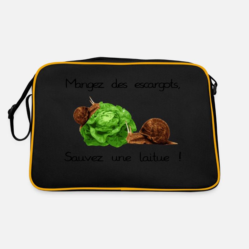 Snails - Retro Tasche - Schwarz/Gold