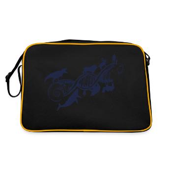 evolution - Retro Bag - black/gold - Back