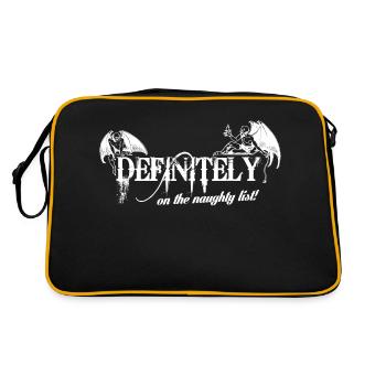 On The Naughty List - Retro Bag - black/gold - Back