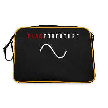FLAC for Future Audiophile - Retro Bag - black/gold - Back