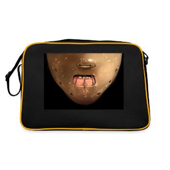 Hannibal - Retro Tasche - Schwarz/Gold - Hinten