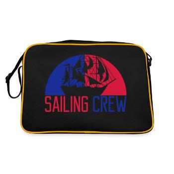 Voilier de l'équipage de voile - Sac Retro - noir/or - Dos