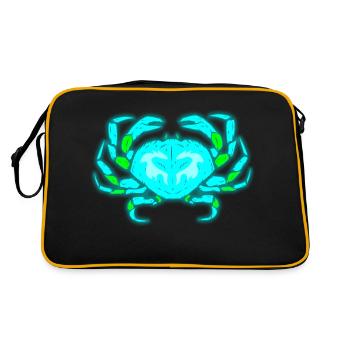 Fluereszent crab by The Manzanita - Sac Retro - noir/or - Dos