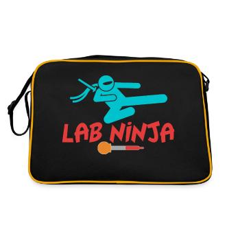 LAB NINJA - MEDICAL LAB TECHNICIAN - Retro Bag - black/gold - Back