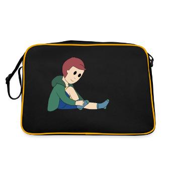 Mettre des chaussettes - Sac Retro - noir/or - Dos