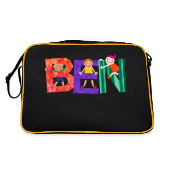 Benoît - Sac Retro - noir/or - Dos