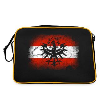 Tyroliens Armoiries de l’aigle Autriche Tyrol drapeau - Sac Retro - noir/or - Dos