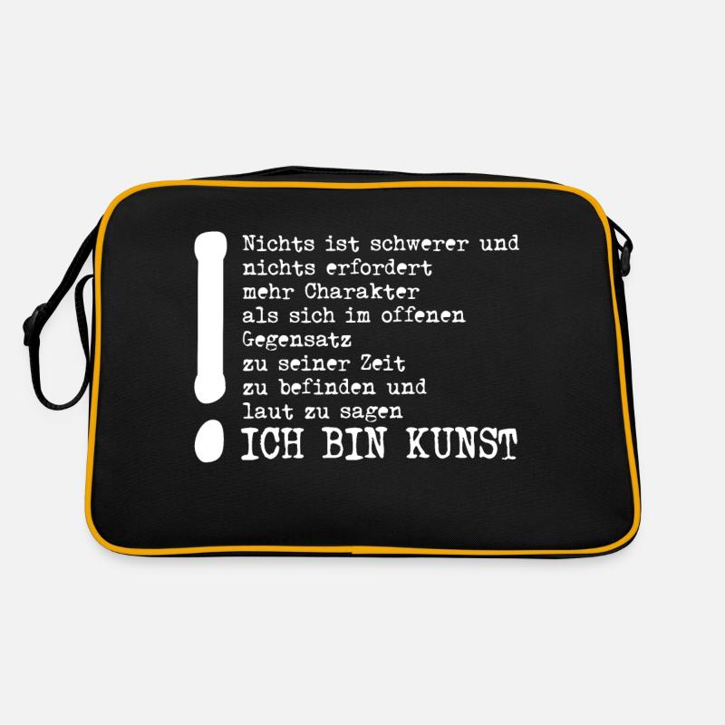 Tucholsky-Beuys | Sag Ich bin Kunst Retro Tasche
