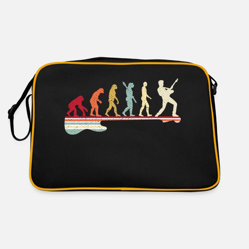 Evolution to guitarist, I like notes and music Retro Bag