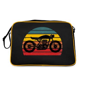 Moto Cafe Racer Retro Design - Sac Retro - noir/or - Dos