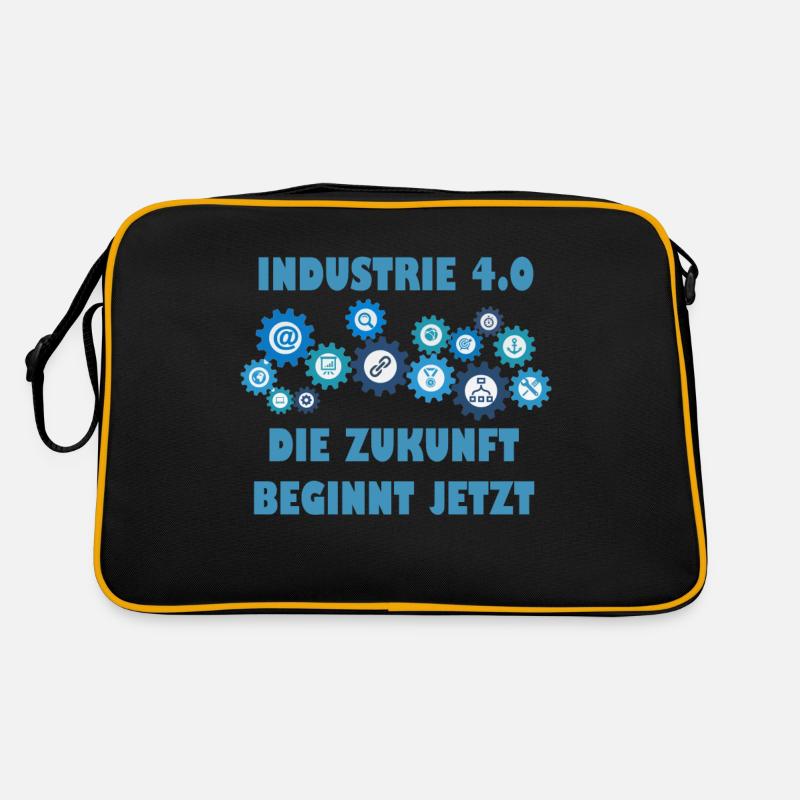 Industrie 4.0 Die Zukunft beginnt jetzt Geschenk Retro Tasche