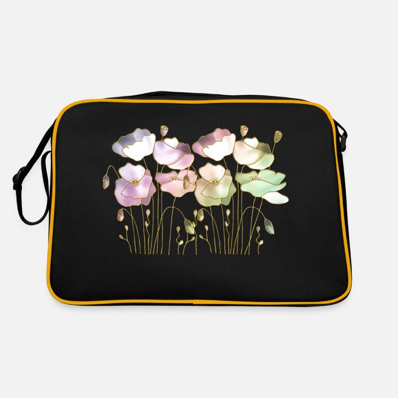 Fleur - Sac Retro - noir/or