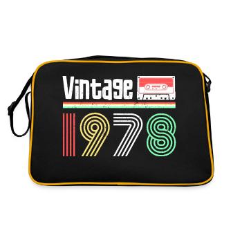 vintage année 1978 - Sac Retro - noir/or - Dos