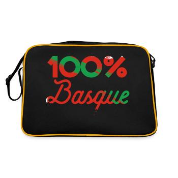 100% Basque - Sac Retro - noir/or - Dos