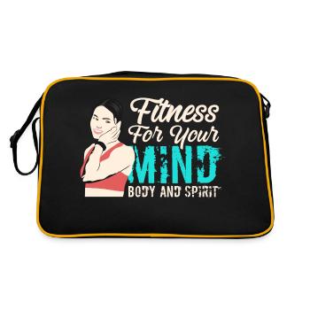 fitness pour votre corps et - Sac Retro - noir/or - Dos