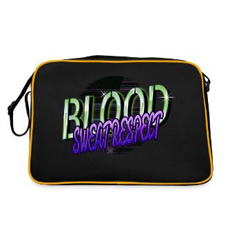 bday love outdoor films basket idée de cadeau - Sac Retro - noir/or - Dos