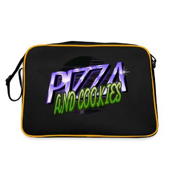birthday present gift idea english jokes green - Retro Tasche - Schwarz/Gold - Hinten
