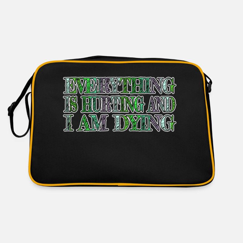 outdoors geek snowboard fun happy jokes Retro Bag