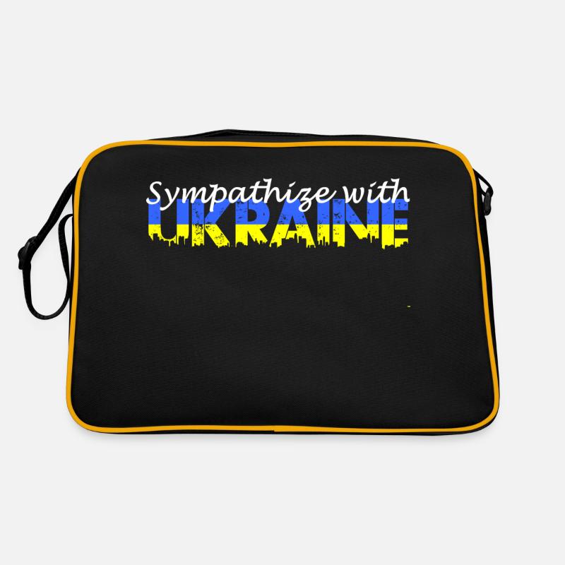 Sympathize With Ukraine - Retro Bag - black/gold