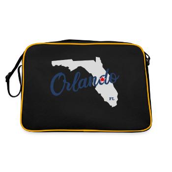 Orlanda - Floride - États-Unis - États-Unis d’Amérique - Sac Retro - noir/or - Dos
