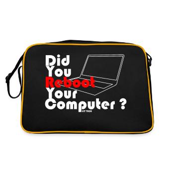 Did you reboot your computer? IT TECH - Sac Retro - noir/or - Dos