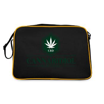 CBD - Retro Tasche - Schwarz/Gold - Hinten