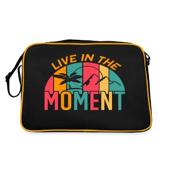 Live in the Moment - Retro Bag - black/gold - Back