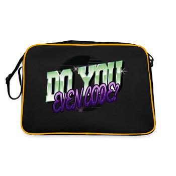 informatics computer language - Retro Bag - black/gold - Back