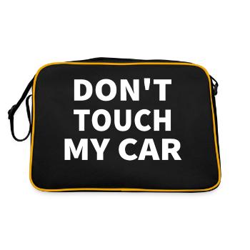 Auto - Retro Tasche - Schwarz/Gold - Hinten