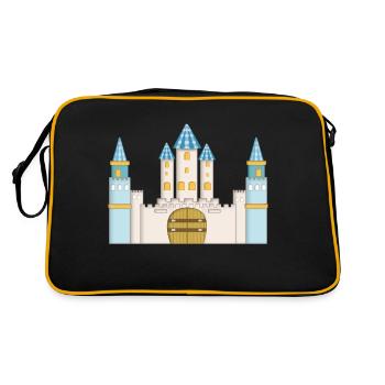 Prince chateau bleu, blanc et doré - Sac Retro - noir/or - Dos
