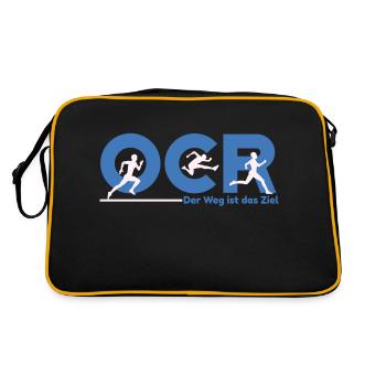 ocr obstacle race Hindernislauf mud run - Retro Tasche - Schwarz/Gold - Hinten