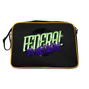 Scifi Alien Je ne parle pas Extraterrestres Humains Alien Lover - Sac Retro - noir/or - Dos