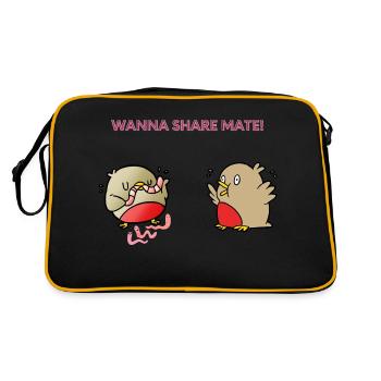 Envie de partager le compagnon - Sac Retro - noir/or - Dos